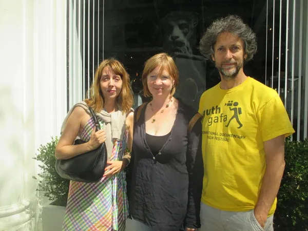 Anne-Katrin Titze with Neasa Ní Chianáin and David Rane on the influence of Frederick Wiseman, DA Pennebaker, Kim Longinotto, David Maysles and Albert Maysles: "We're both big, big fans of observational, you know, direct cinema, cinéma vérité."